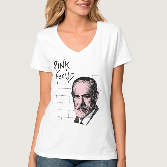 Pink Freud Sigmund Freud T-Shirt (Vorderseite)