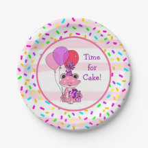 Pink Frog Girl's Birthday Candy Sprinkles Party