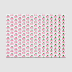 Pink Frohe Weihnachten Seidenpapier