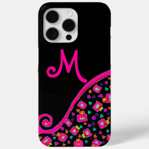 PINK FUCHSIA BLACK ABSTRAKT DEKO MONOGRAM TITLE_SEO2