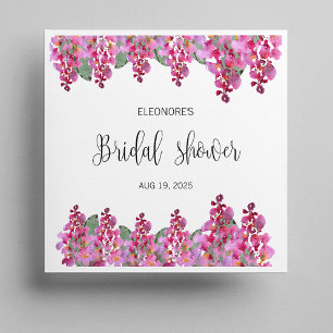 Pink Fuchsia Wisteria Brautparty Serviette