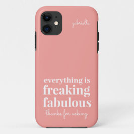 Pink Funny Sprichwort Zitat sarkastische Typografi Case-Mate iPhone Hülle
