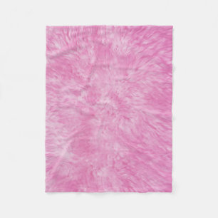 Pink Fur Frenzy Fleecedecke