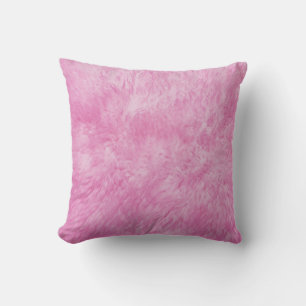 Pink Fur Frenzy Throw Kissen