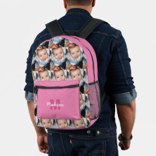 Pink für Ihr Foto-Muster Bedruckter Rucksack