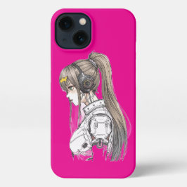 Pink Futuristic Girl Aesthetic iPhone 17 Case iPhone Hülle