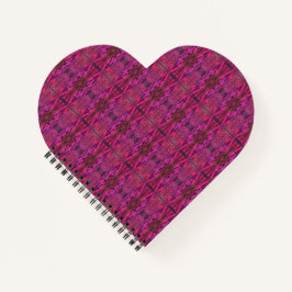 Pink Galaxy Heart Shape Notebook Notizbuch