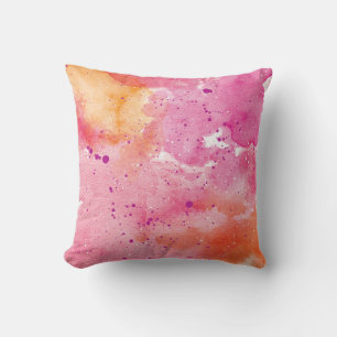 Pink Galaxy Wasserfarbenkissen Kissen