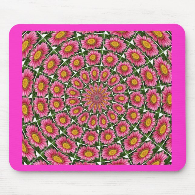 Pink-Gazania Mousepad (Vorne)