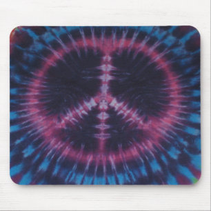 Pink Gefärbte Krawatte Peace Sign Mouse Pad Mousepad
