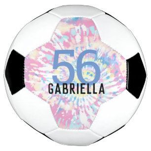 Pink Gefärbte Krawatte Team Jersey Nummer und Nam Fußball