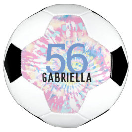 Pink Gefärbte Krawatte Team Jersey Nummer und Name Fußball