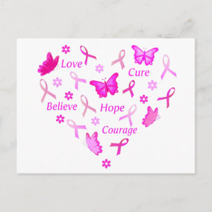 Pink gehen postkarte