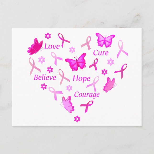 Pink gehen postkarte (Vorderseite)