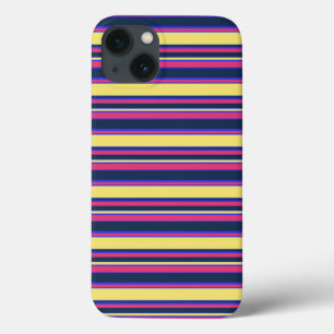 Pink, gelb und blau Streifen Case-Mate iPhone cas Hülle