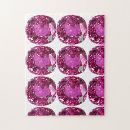 Pink Gemstone Muster
