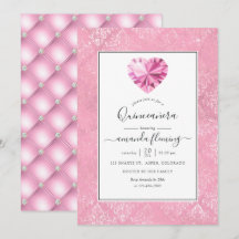 Pink Gemstone Quinceañera