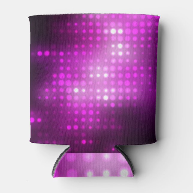 Pink Geometric: Abstrakter quadratischer Hintergru Dosenkühler (Vorderseite)