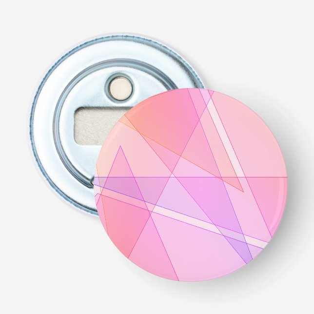 Pink Geometric Flaschenöffner (Vorderseite)