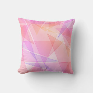 Pink Geometric Kissen