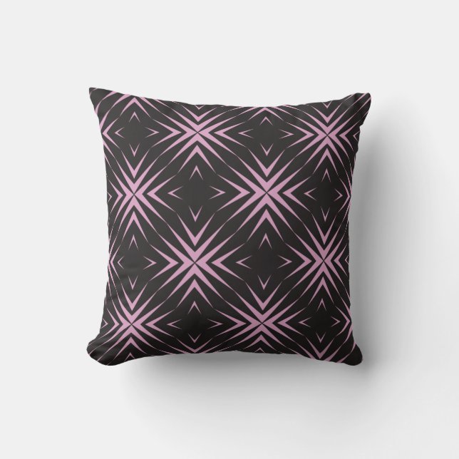 Pink Geometric Kissen (Vorderseite)