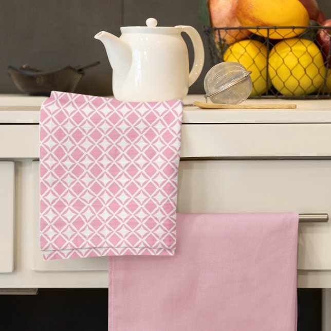 Pink Geometric Küchentuch (Von Creator hochgeladen)