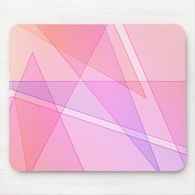 Pink Geometric Mousepad (Vorne)