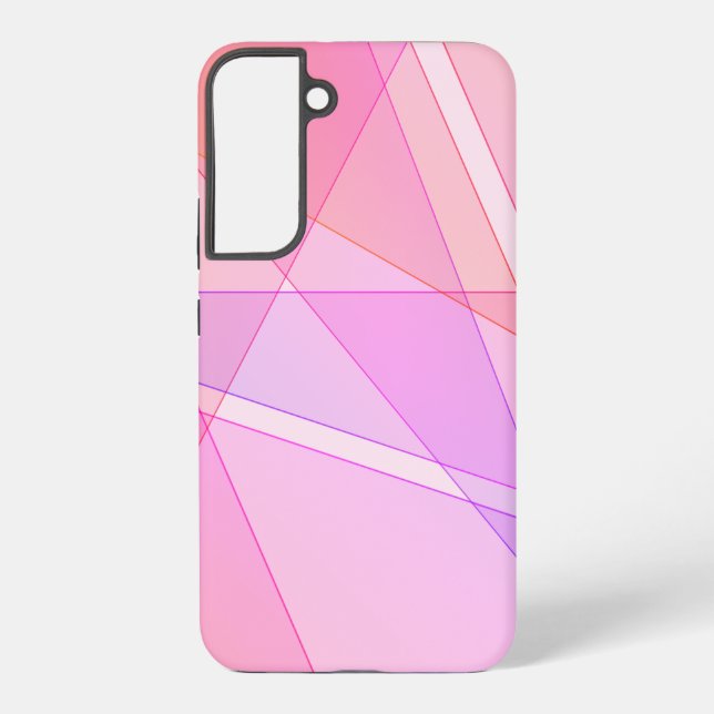 Pink Geometric Samsung Galaxy Hülle (Rückseite)