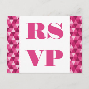 Pink Geometric Triangle UAWG Postkarte