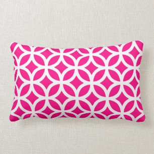 Pink geometrisch lendenkissen