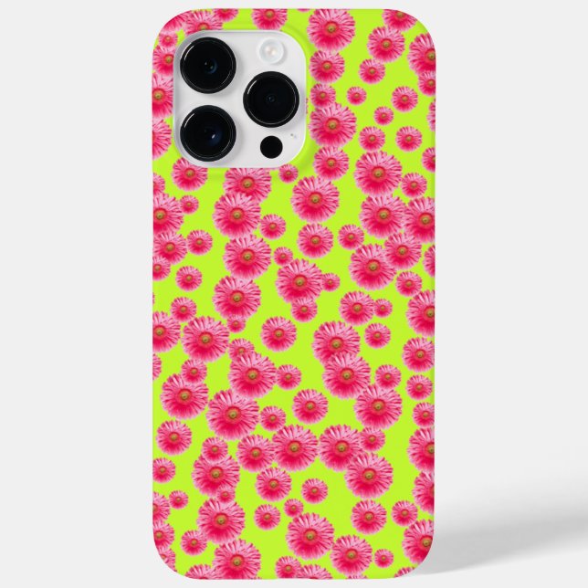 Pink Gerber Daisies Case-Mate iPhone Hülle (Rückseite)