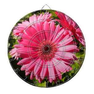 Pink Gerbera Daisy Dartboard Dartscheibe
