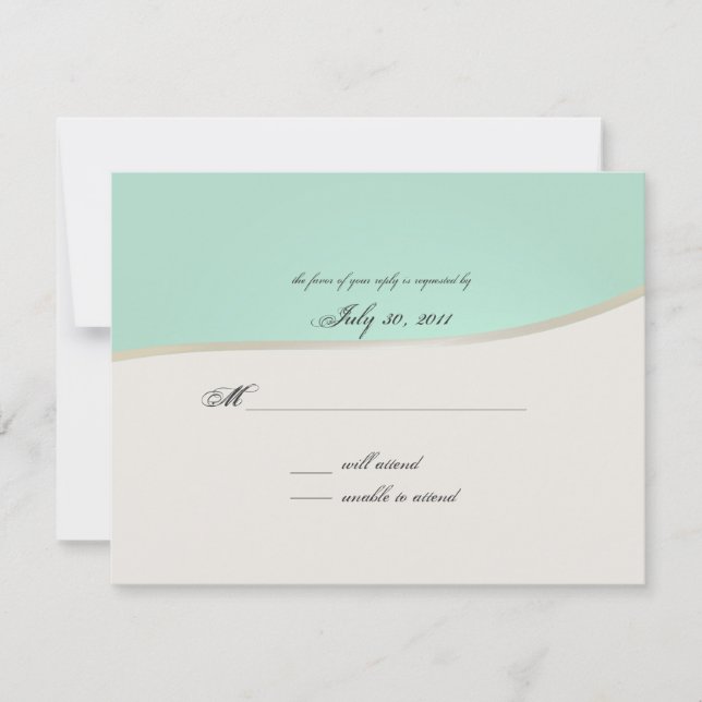 Pink Gerbera Daisy RSVP Karte (Vorderseite)