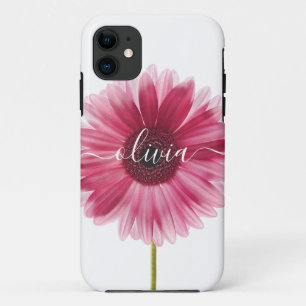 Pink Gerbera Daisy Tough iPhone 11 12 13 14 Hüllen