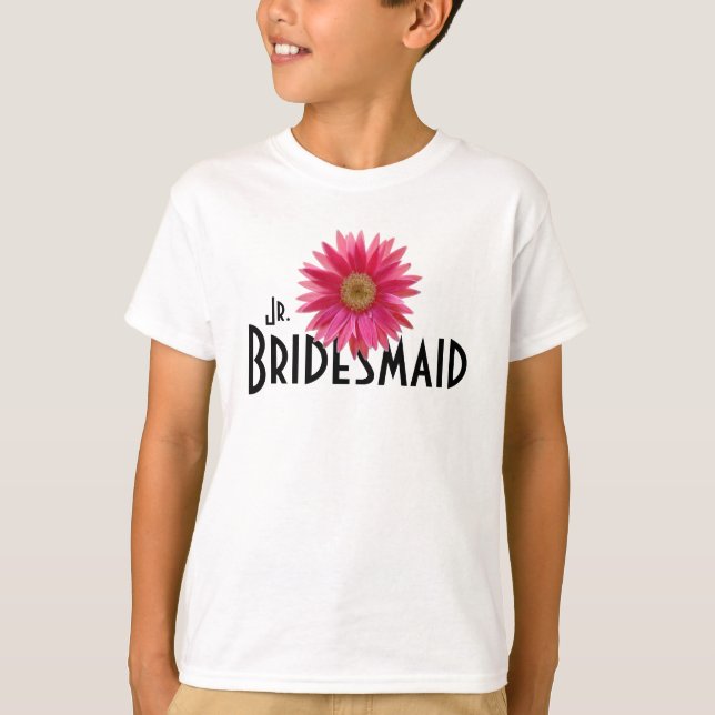 Pink Gerbera Daisy / Wedding T-Shirt (Vorderseite)