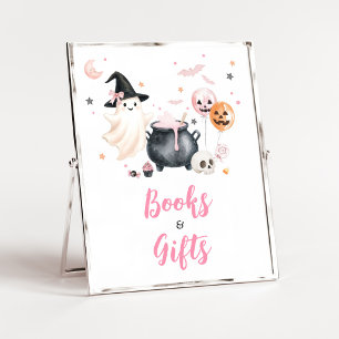 Pink Ghost Little Boo Bücher und Geschenke Schild