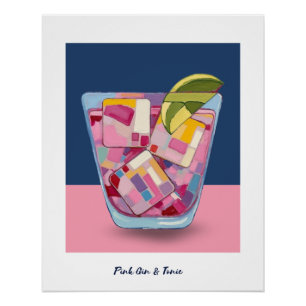 PINK GIN & TONIC 3 POSTER
