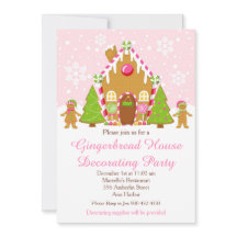 Pink Gingerbread Haus Dekorieren Weihnachtsfest Pa