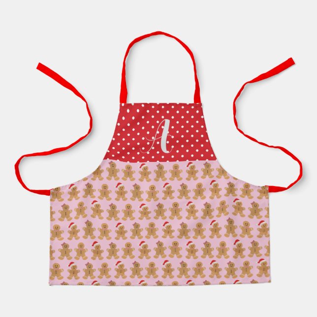 Pink Gingerbrot Trio Schürze, Kleine Schürze (Vorderseite)