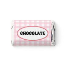 Pink Gingham Hersheys Miniaturen