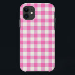Pink Gingham Kariert Cotattcore Case-Mate iPhone Hülle<br><div class="desc">Moderner Picknick-Trend im Frühling mit Gingham kariertes Tartan Muster in heißen Rosa und Weiß.</div>