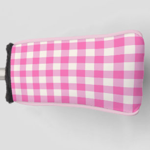 Pink Gingham Kariert Cotattcore Golf Headcover
