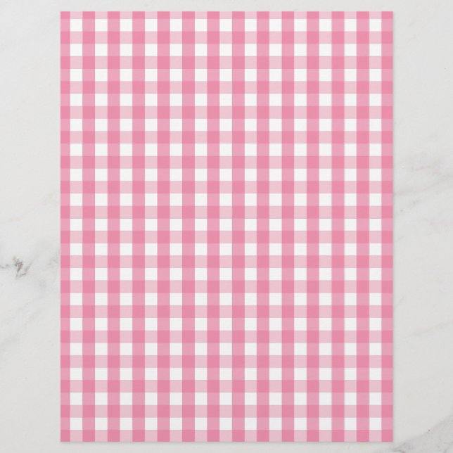 Pink Gingham Karo Pattern (Vorderseite)