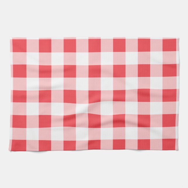 Pink Gingham Kitchen Towel  Geschirrtuch (Horizontal)