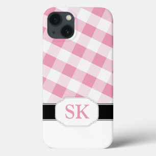 Pink Gingham Monogram Case-Mate iPad 2/3/4 title_seo2