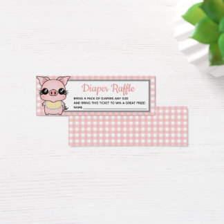 Pink Gingham Piggy Babydusche Windelwanne