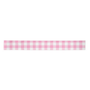 Pink Gingham Satinband