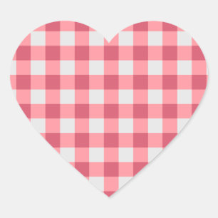 Pink Gingham Sticker - Gemütliche und Niedliche Vi