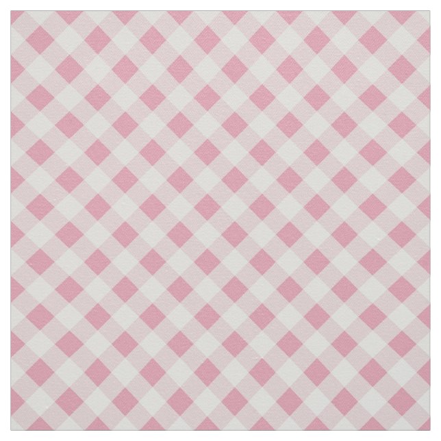 Pink Gingham Stoff (Muster)