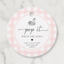 Pink Gingham Swan Pop It Wenn sie Pop